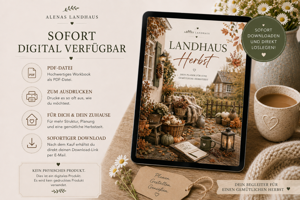 Mein Landhaus Herbstplaner | Für Garten, Zuhause & Herbstprojekte
