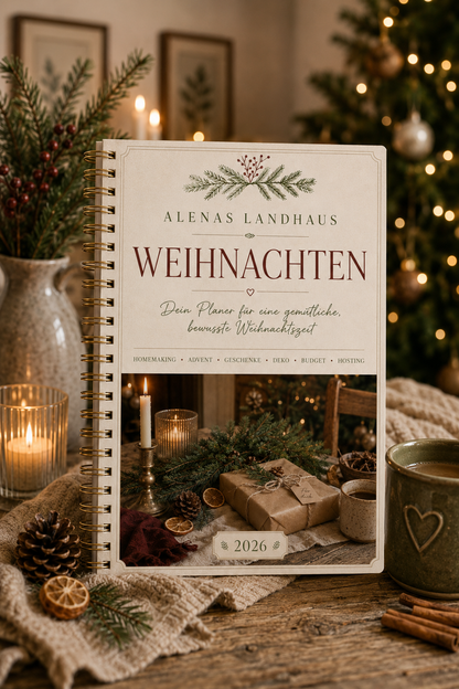 Mein Landhaus Weihnachtsplaner | Für eine gemütliche, bewusste Weihnachtszeit