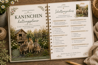 🐰 Mein Kaninchenhaltungsplaner | Dein Jahresbegleiter für Stall, Pflege & Alltag
