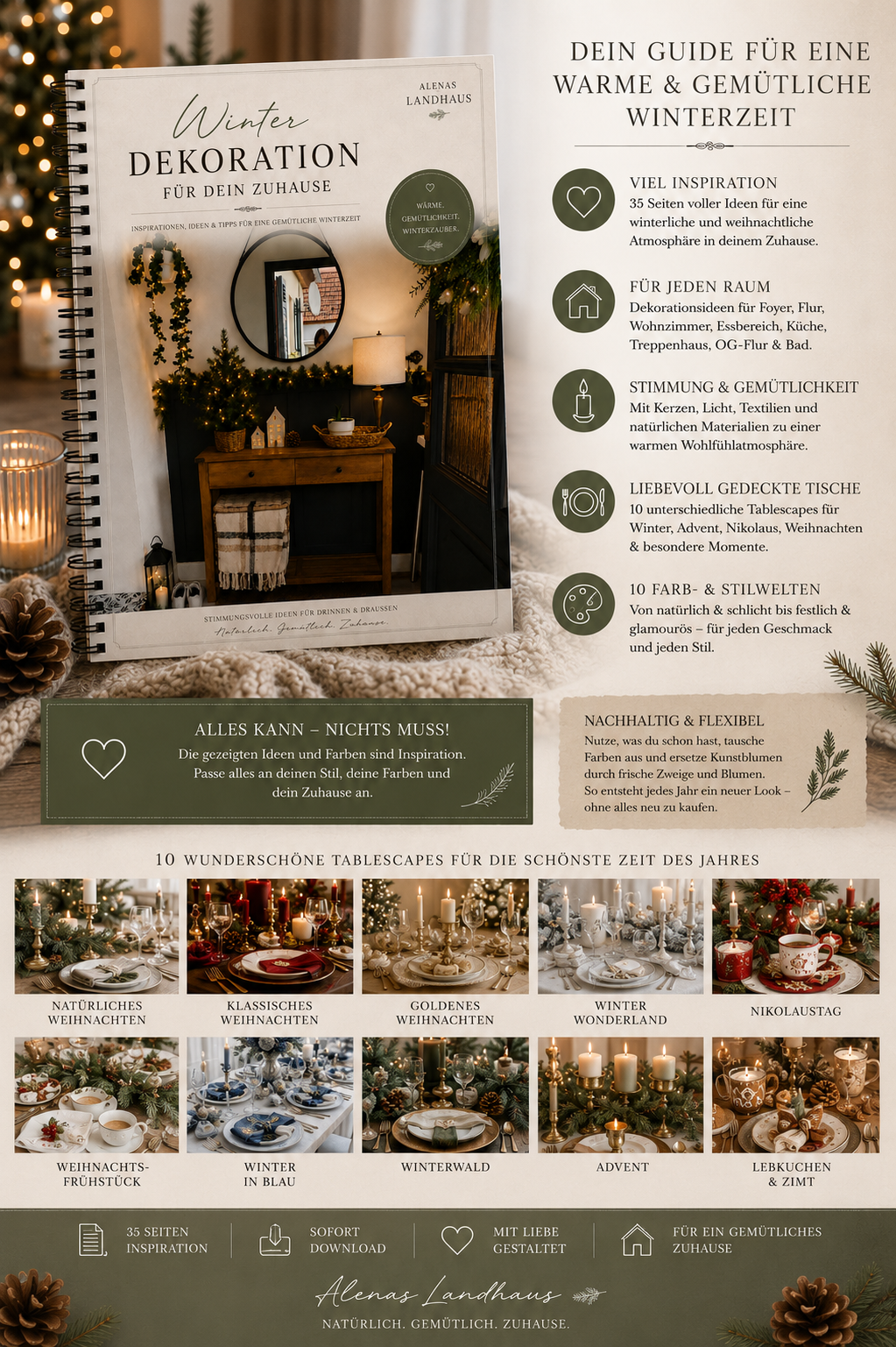 ❄️ Winter-Weihnachten Spezial | Winterlich dekorieren & wunderschöne Tablescapes gestalten