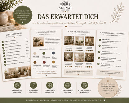 ⭐ FARBKONZEPT-PLANER | Dein Zuhause. Deine Farben. Dein Stil.