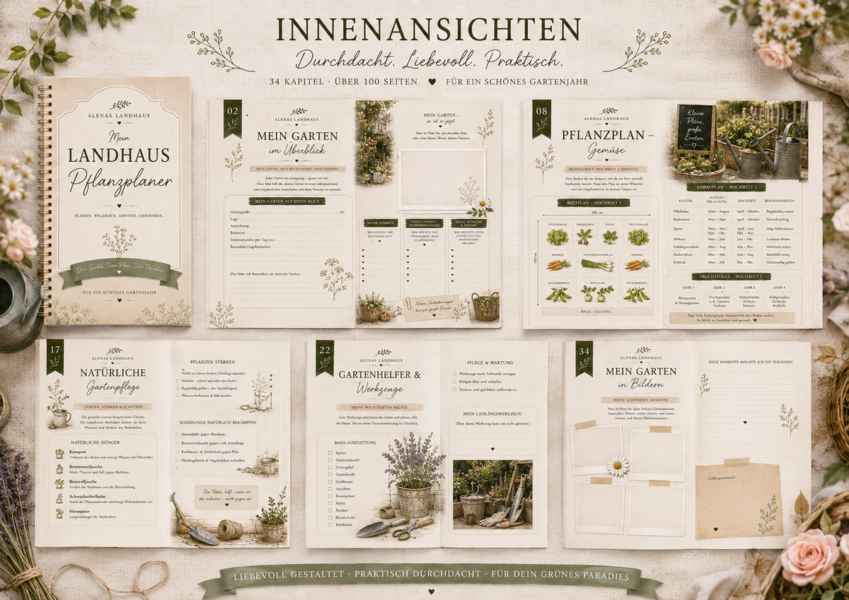 Mein Landhaus Pflanzplaner | Dein Garten. Dein Plan. Dein Paradies.