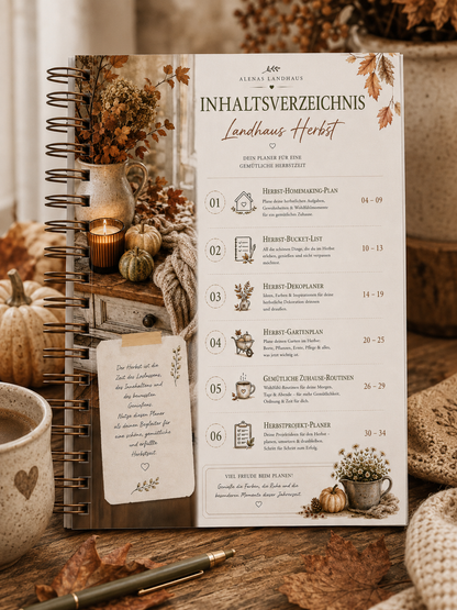 Mein Landhaus Herbstplaner | Für Garten, Zuhause & Herbstprojekte