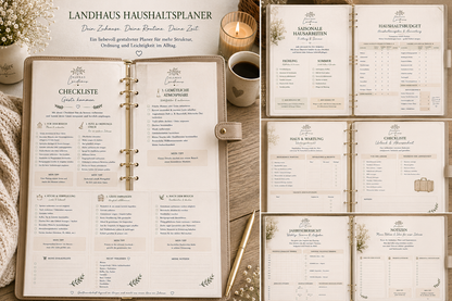 LANDHAUS HAUSHALTSPLANER | Ordnung · Routine · Haushalt · Zuhause
