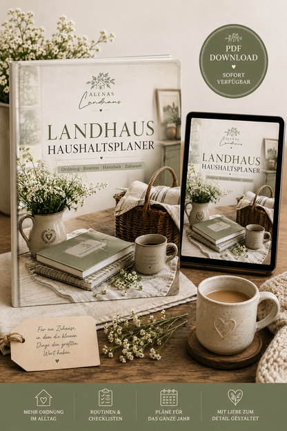 LANDHAUS HAUSHALTSPLANER | Ordnung · Routine · Haushalt · Zuhause